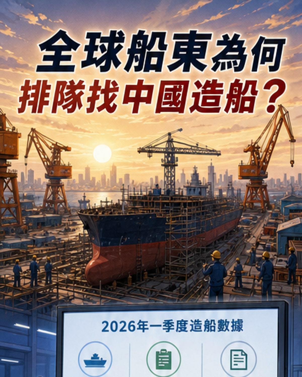 中國造船業三大指標全球第一