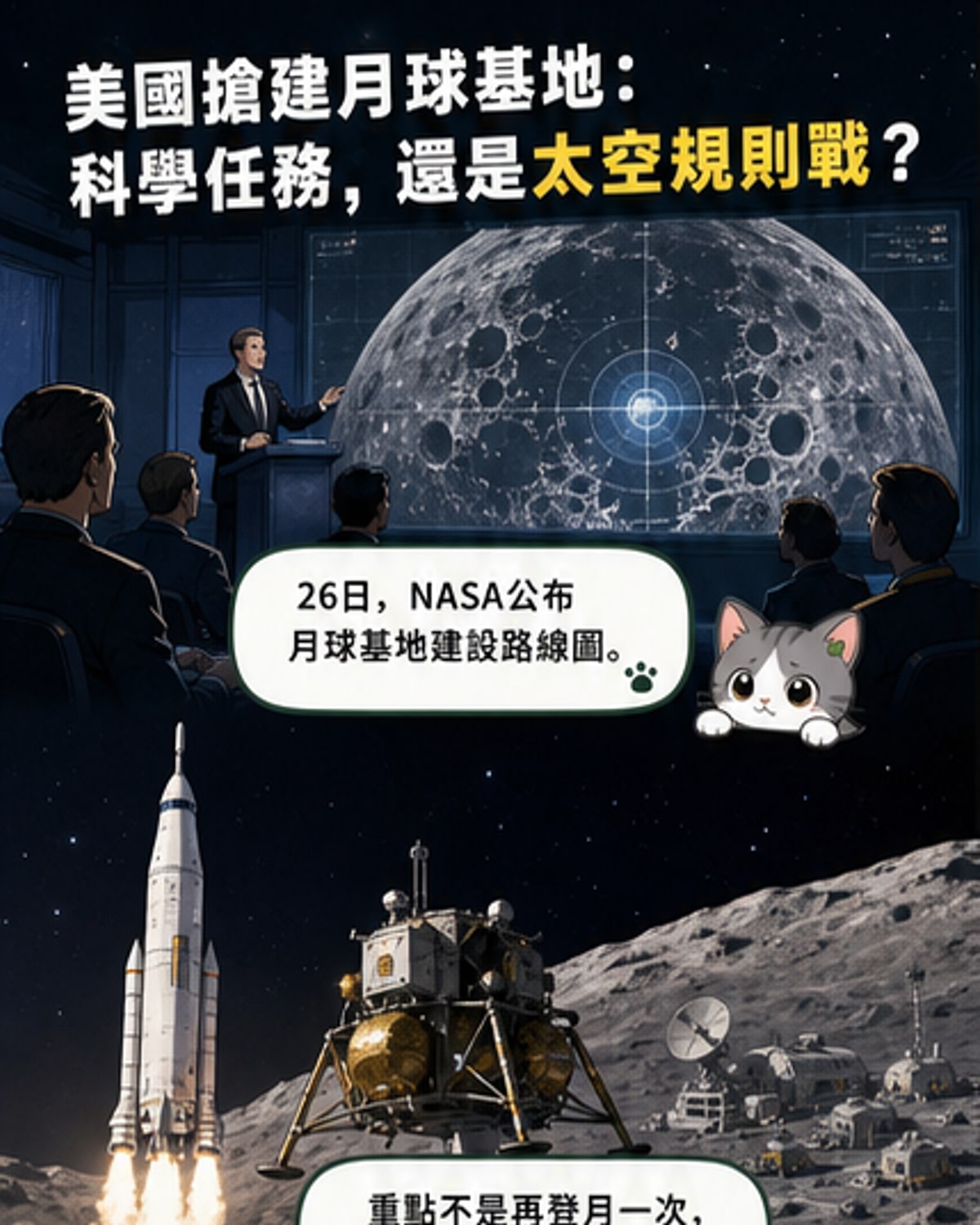 美國加速推進月球基地建設