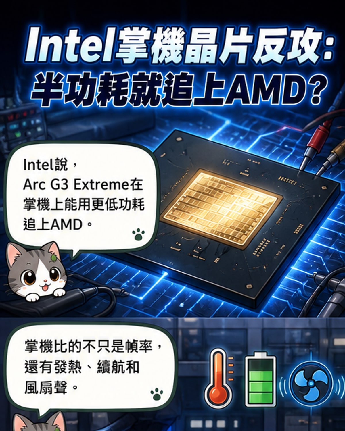 Intel掌機芯片能效翻倍