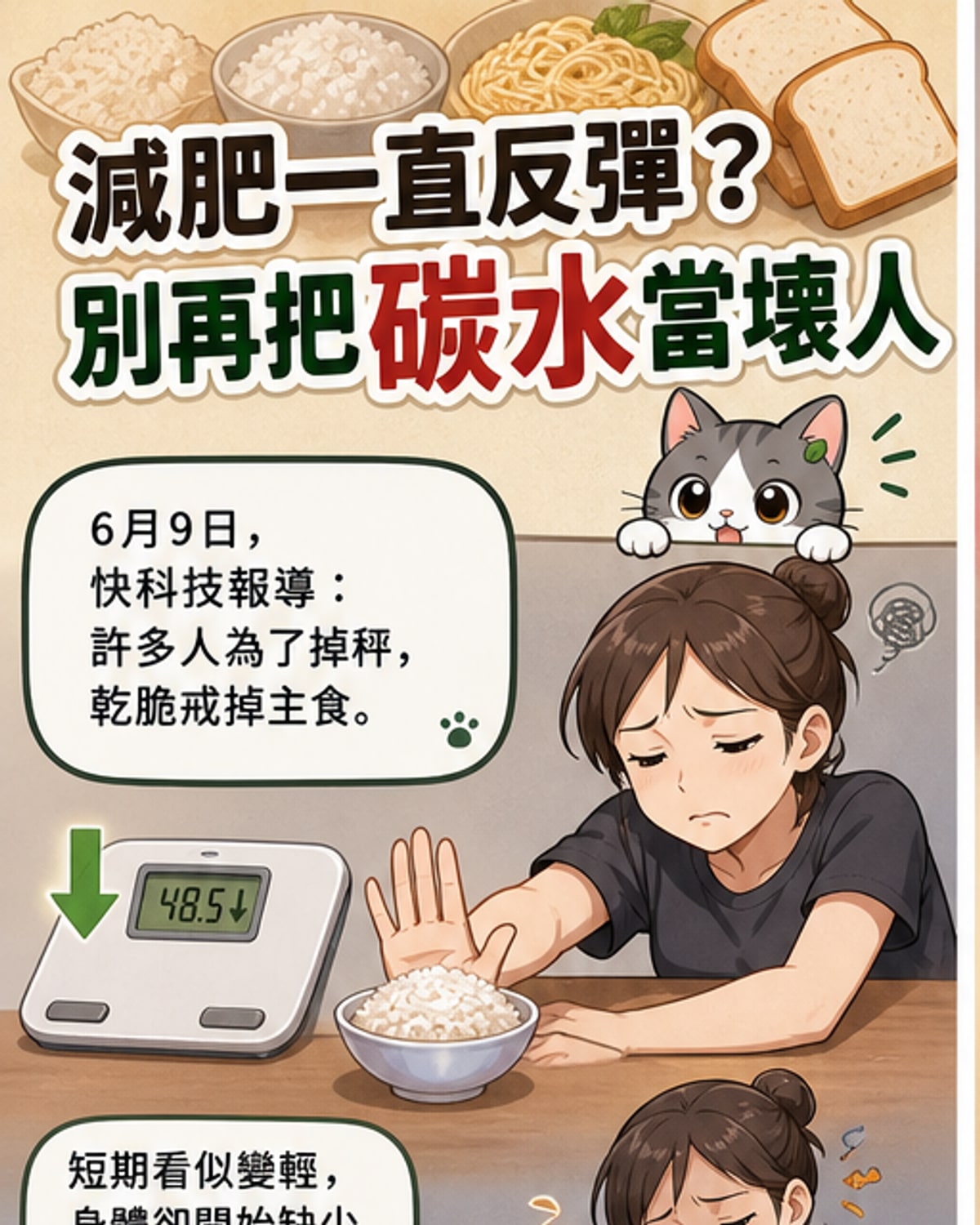 減肥總反彈?元兇不是碳水