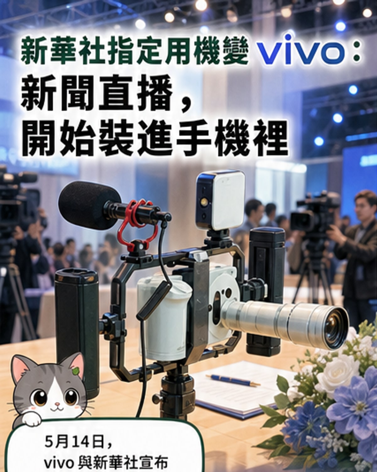 vivo手機成新華社指定用機