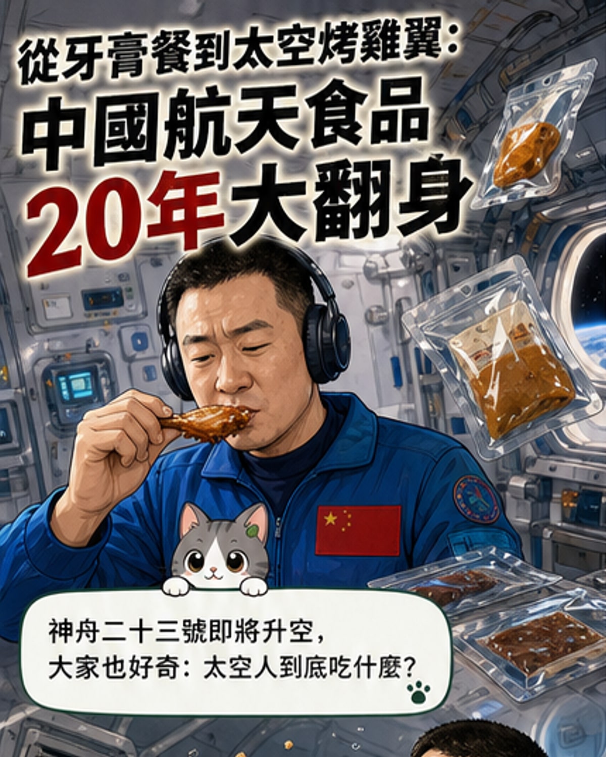 中國太空餐大進化