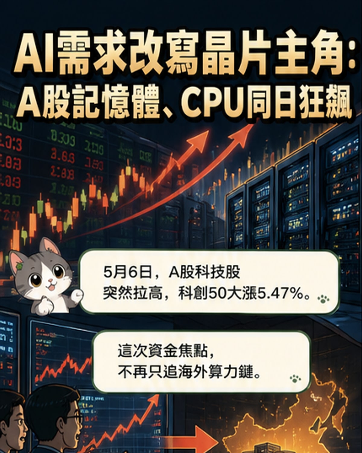 AI浪潮推升CPU與存儲芯片需求