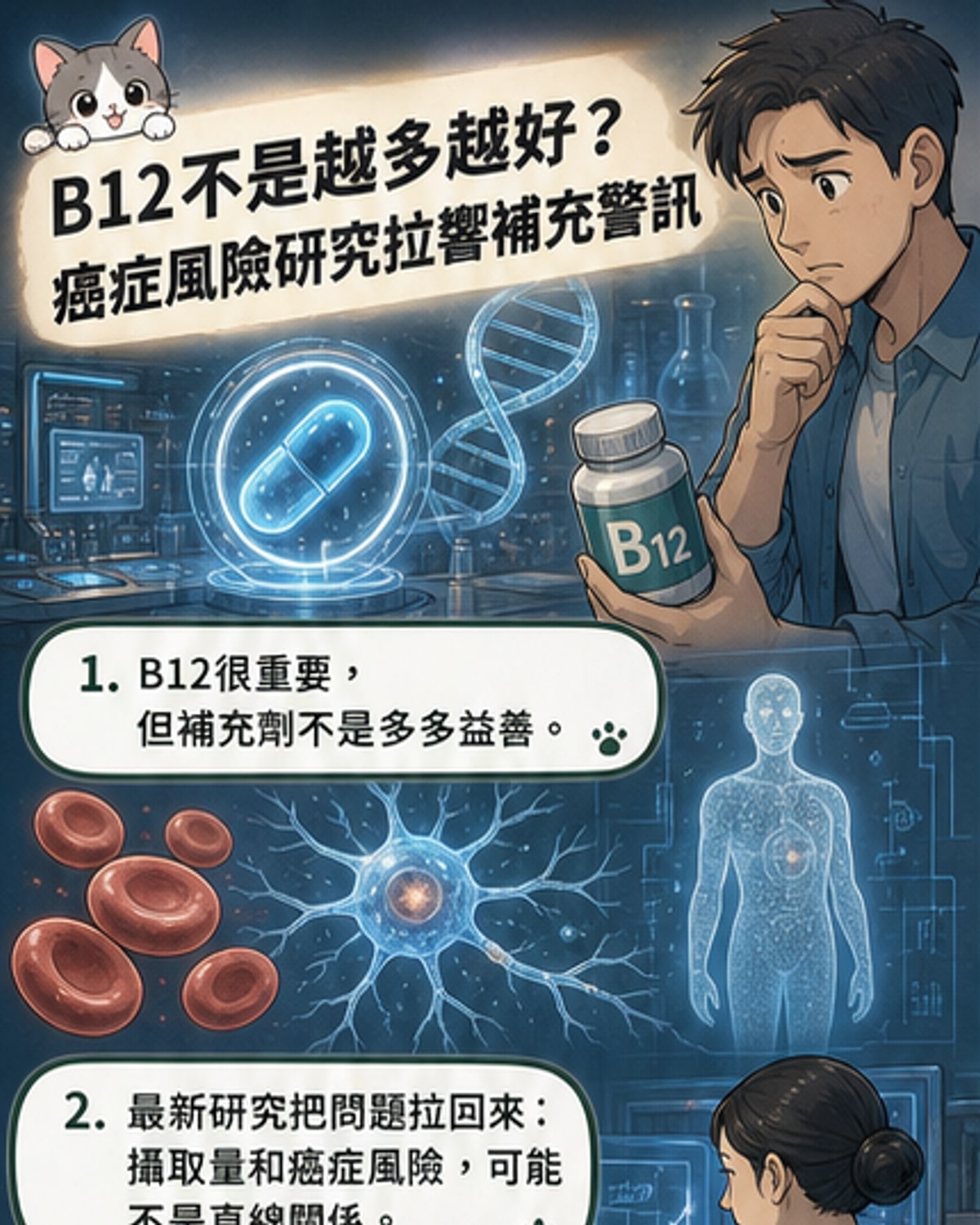 維生素B12太多也危險？