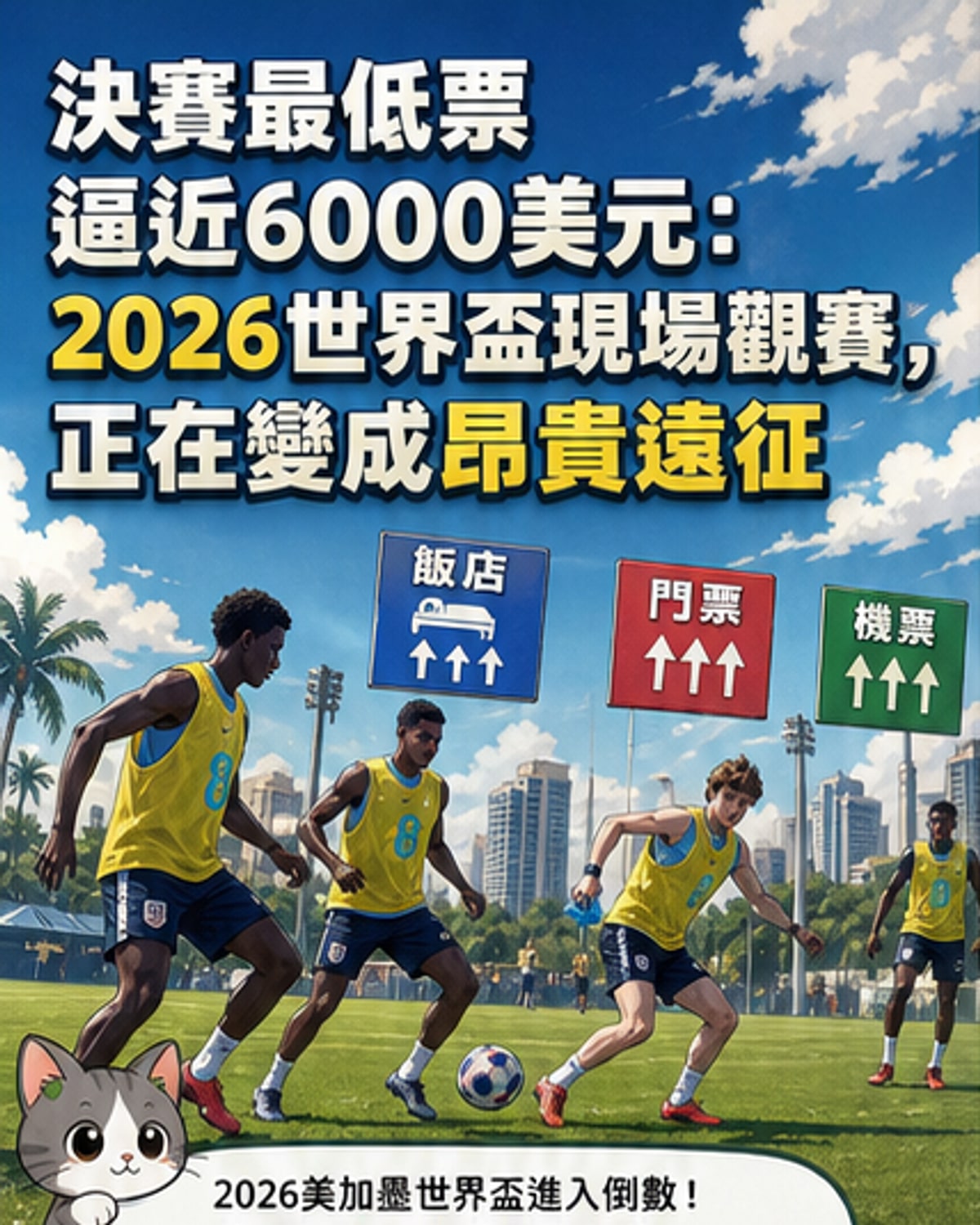 史上最貴世界盃？決賽門票近6000美元