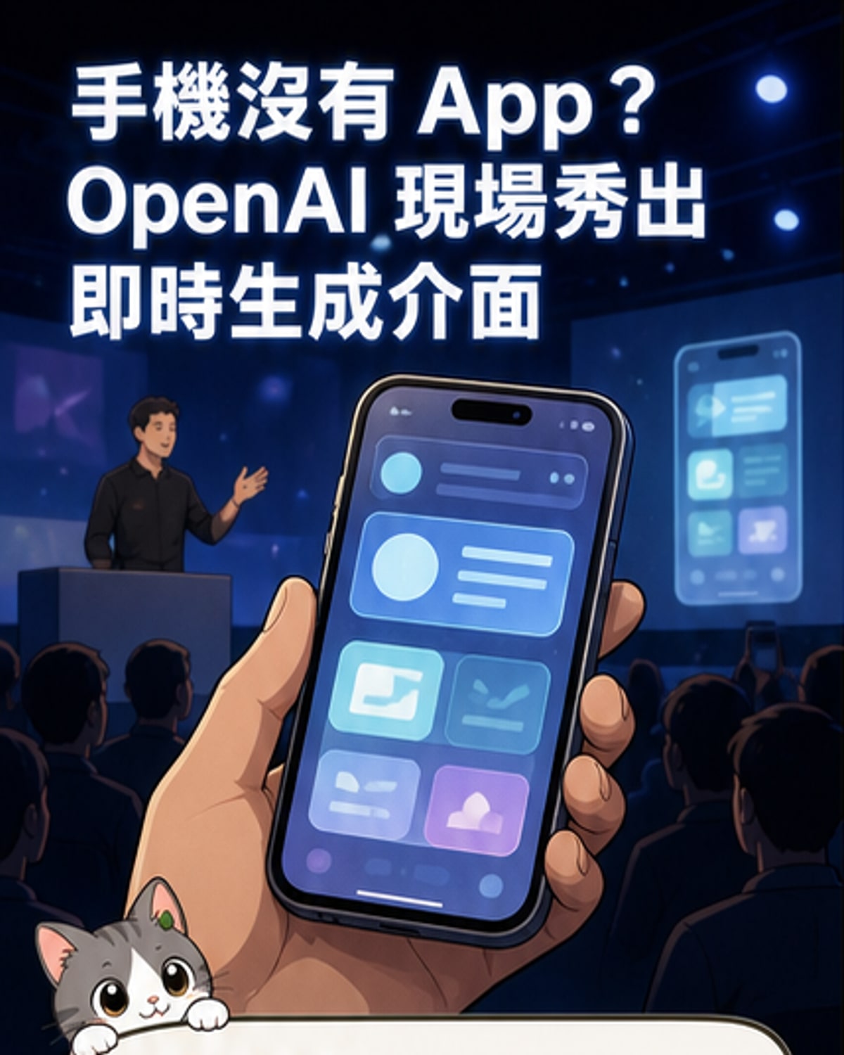 無App手機?OpenAI現場即時生成介面