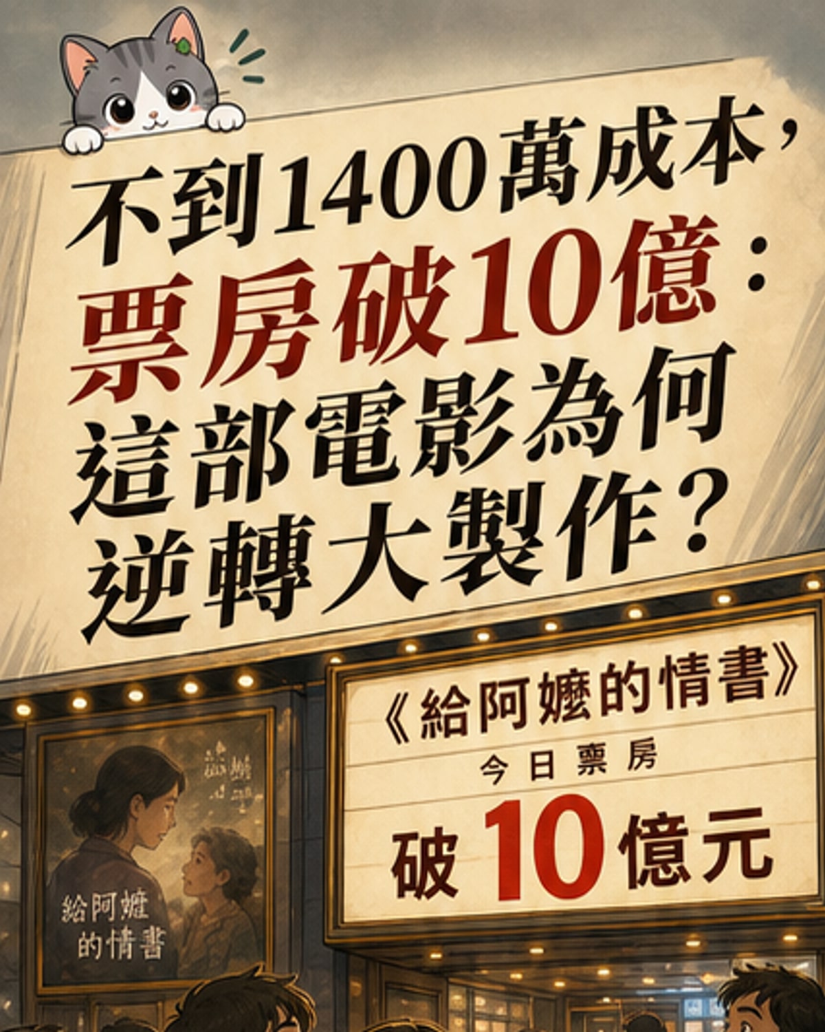 一張情書寫出10億票房奇蹟