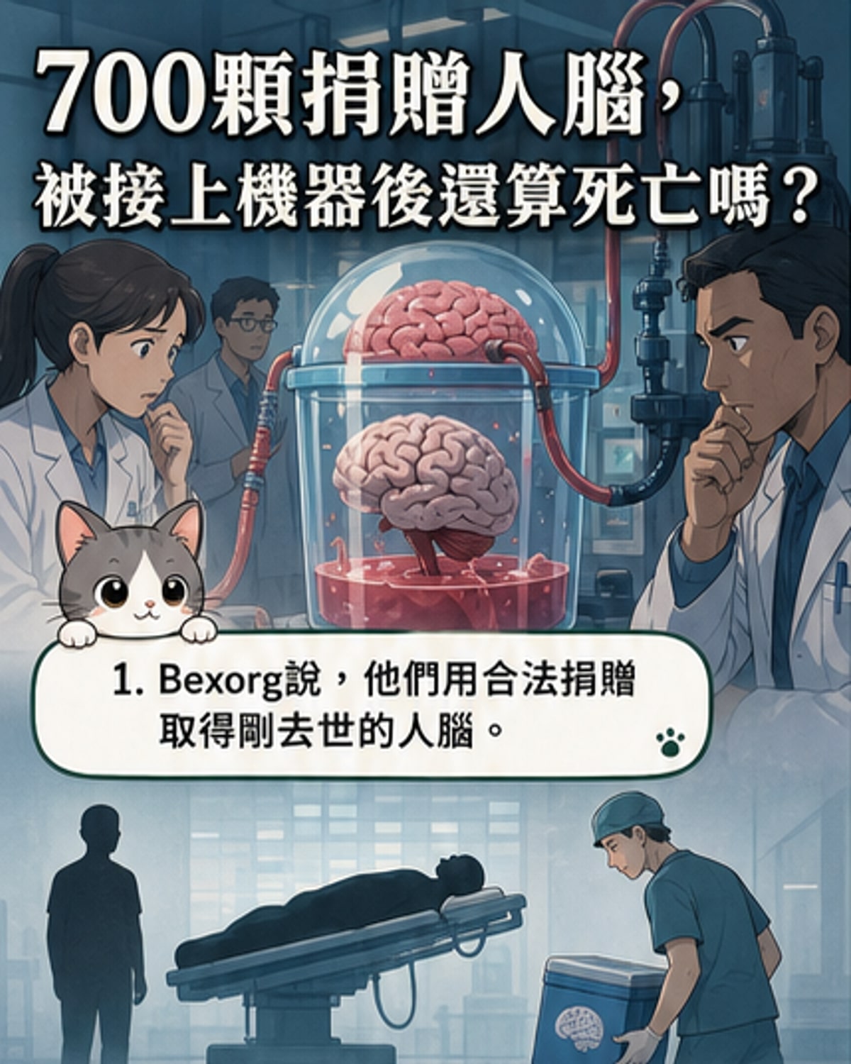 700個死後大腦被「復活」做實驗
