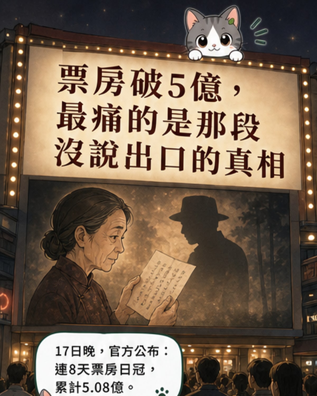 《给阿嬷的情书》票房破5億