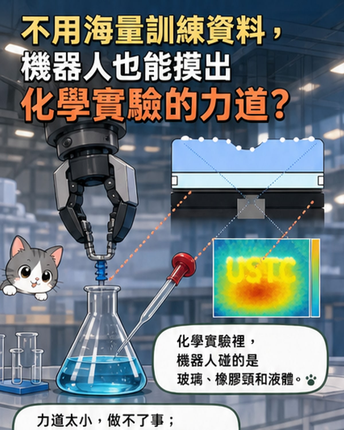 中科大研發零數據訓練觸覺感測器