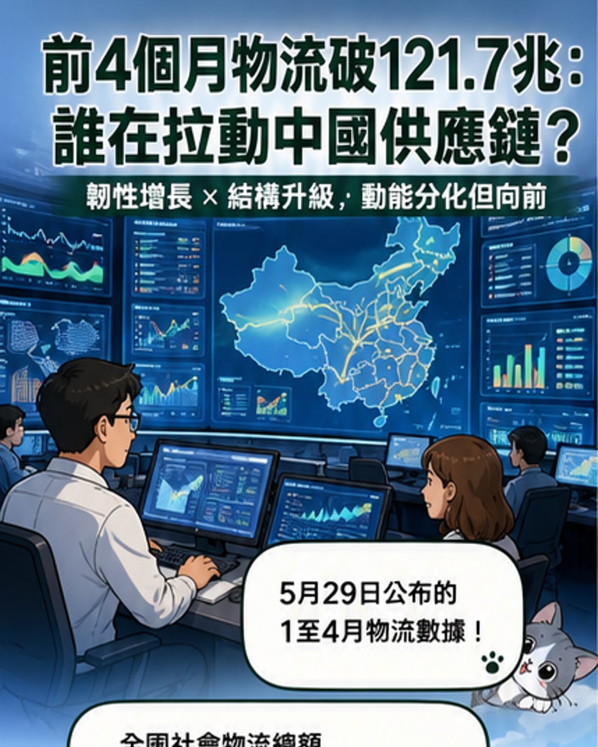 前4月物流总额破120兆元