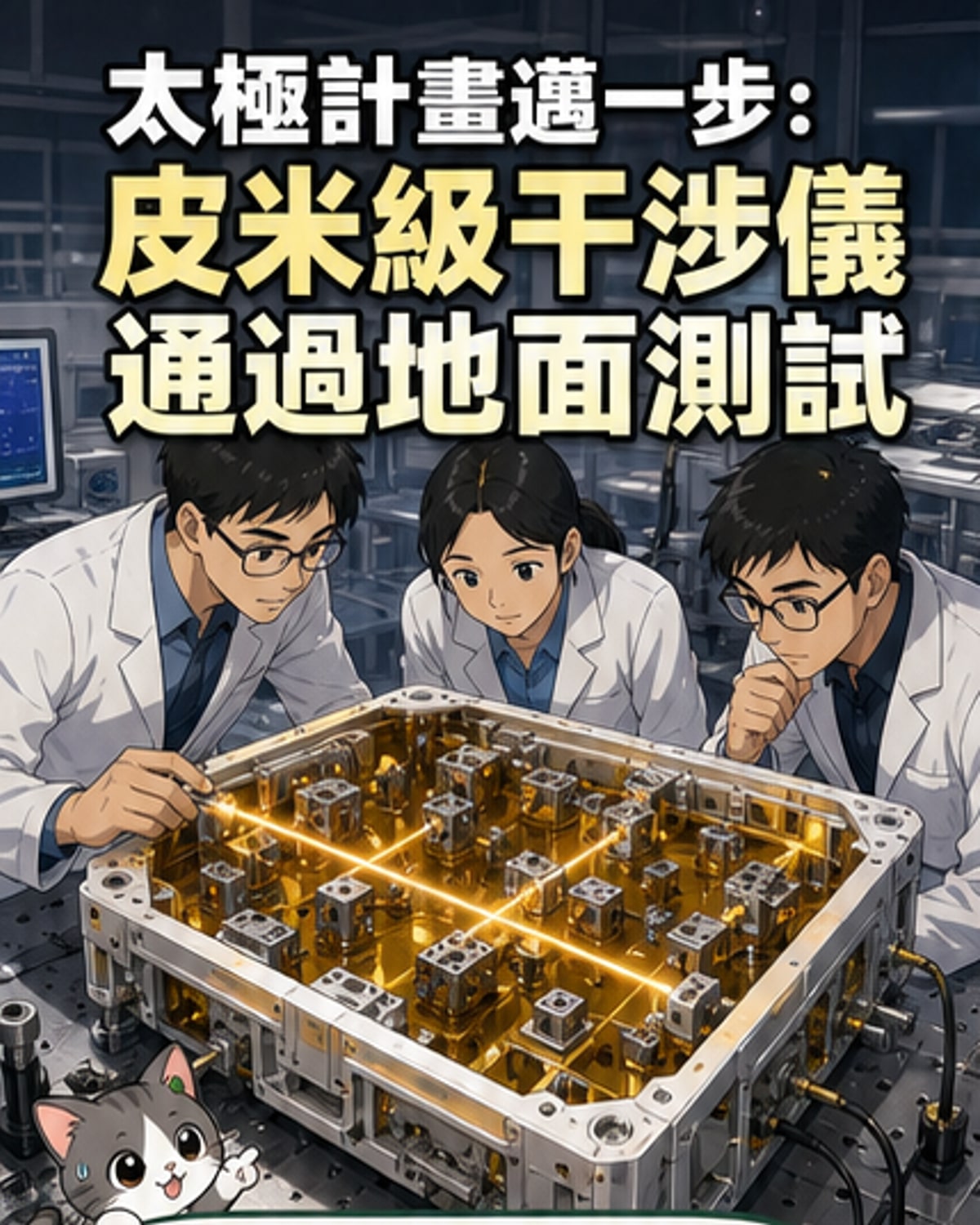 「太極計劃」干涉儀重大突破