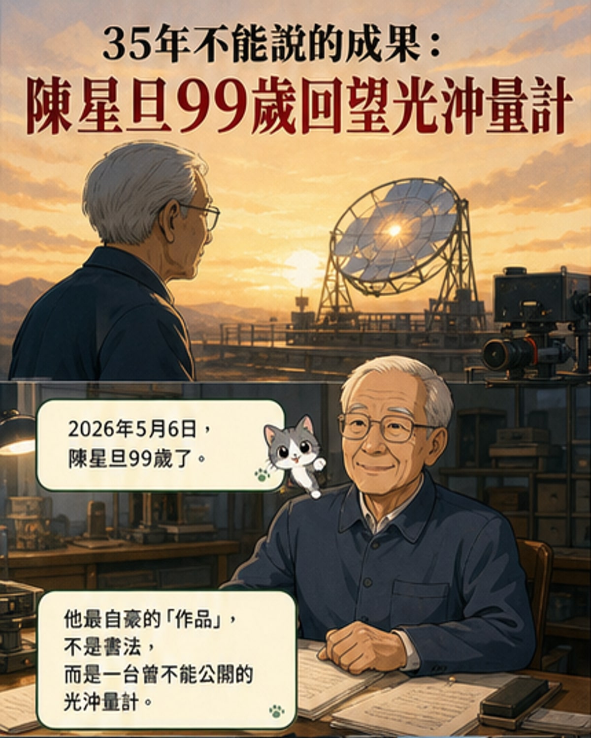 99歲陳星旦：隱姓埋名研製光衝量計