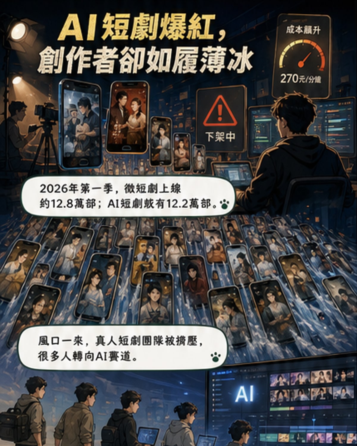 AI短劇創作者，走在薄冰上