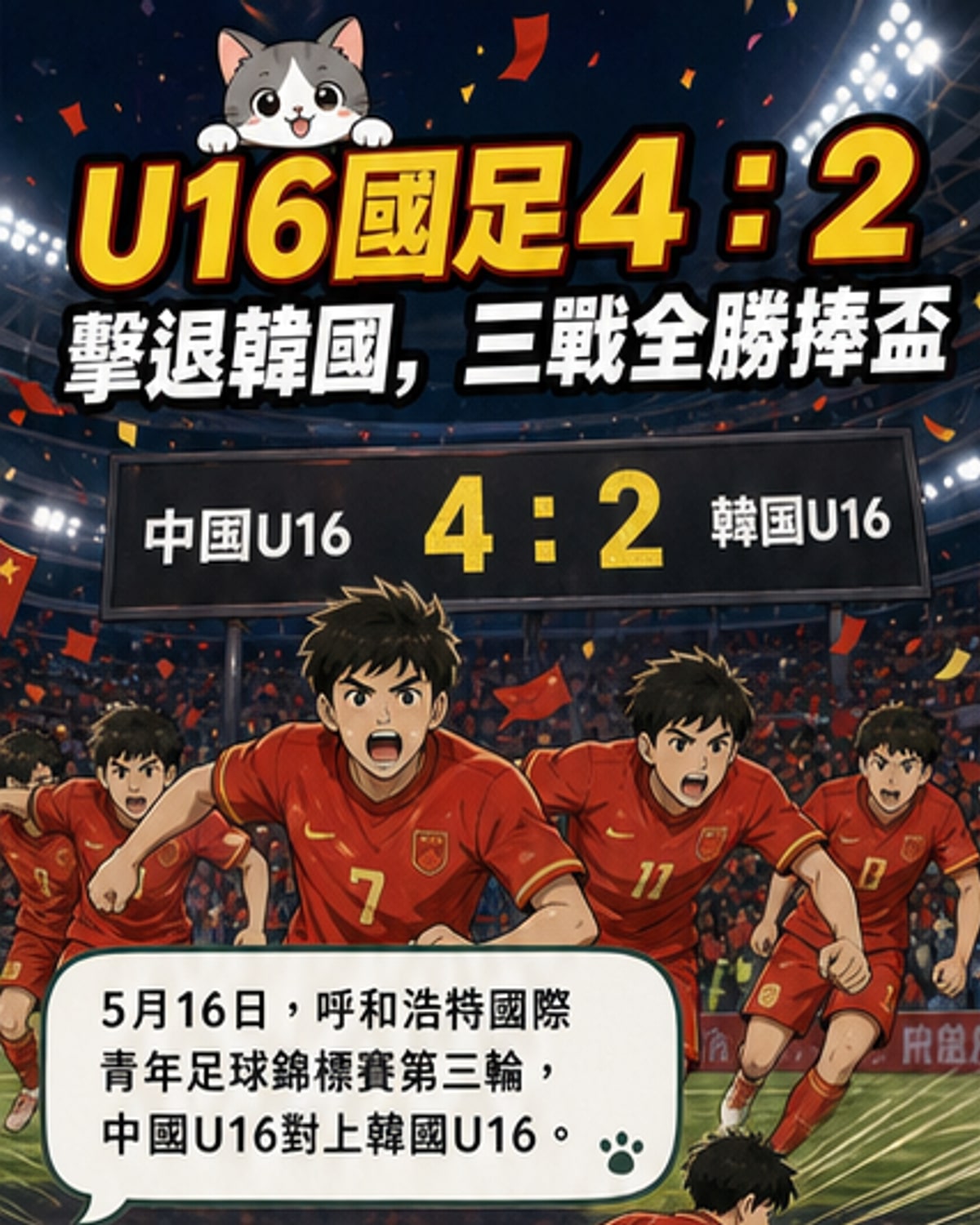 U16男足逆境奪冠之路