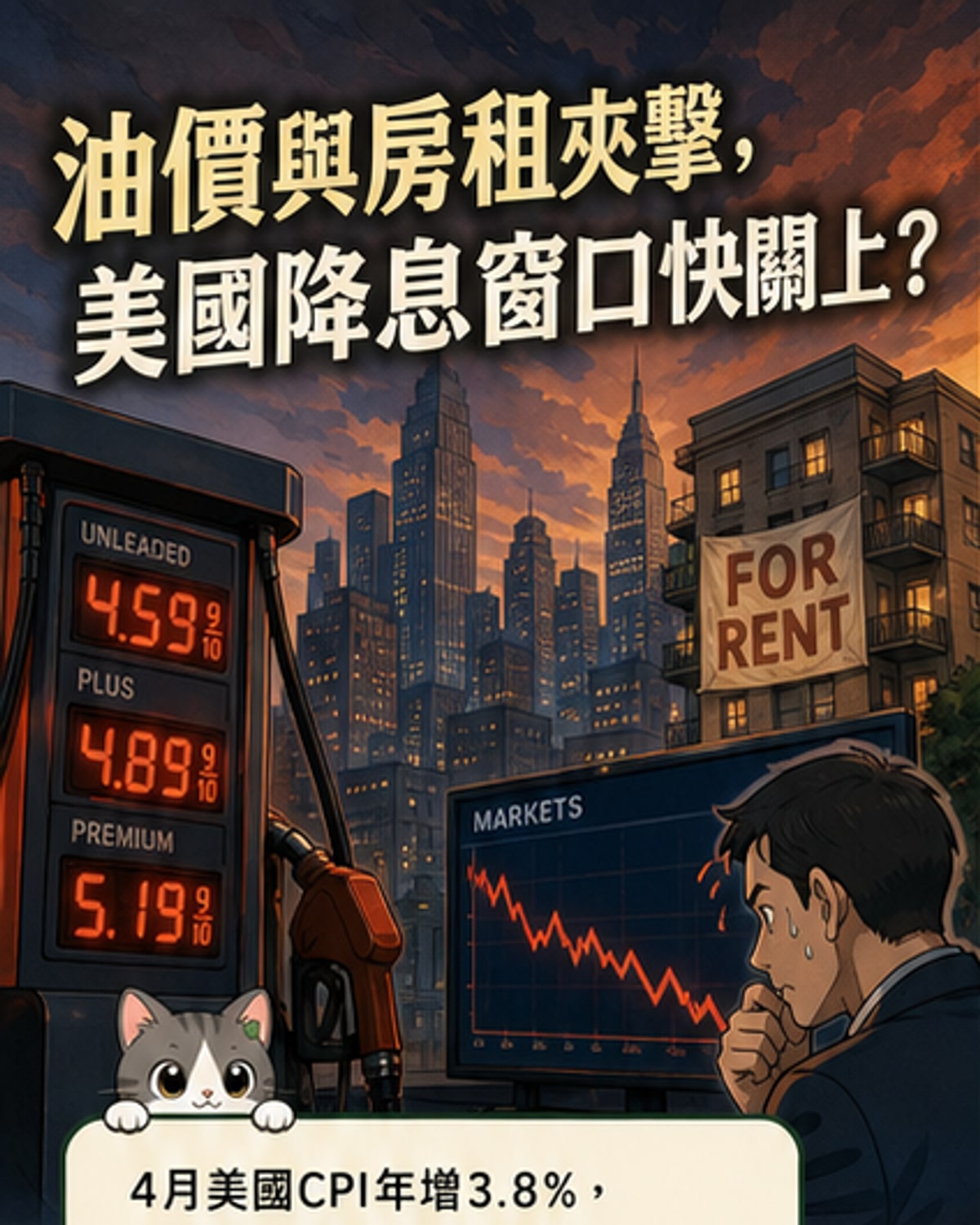 美國通膨升溫 房價油價成主因