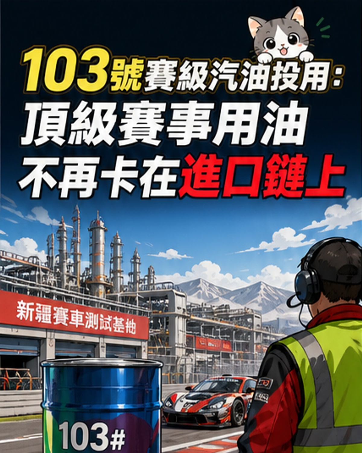 國產103號賽級汽油上線