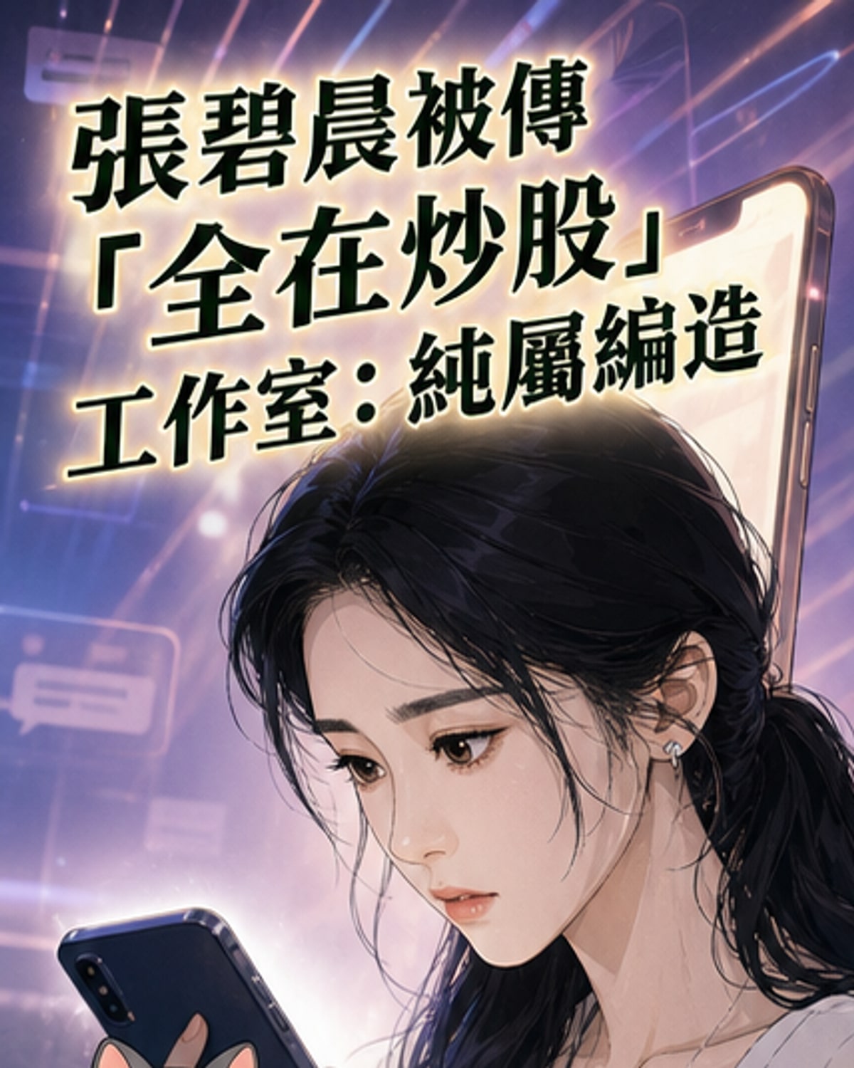 張碧晨工作室否認炒股傳聞