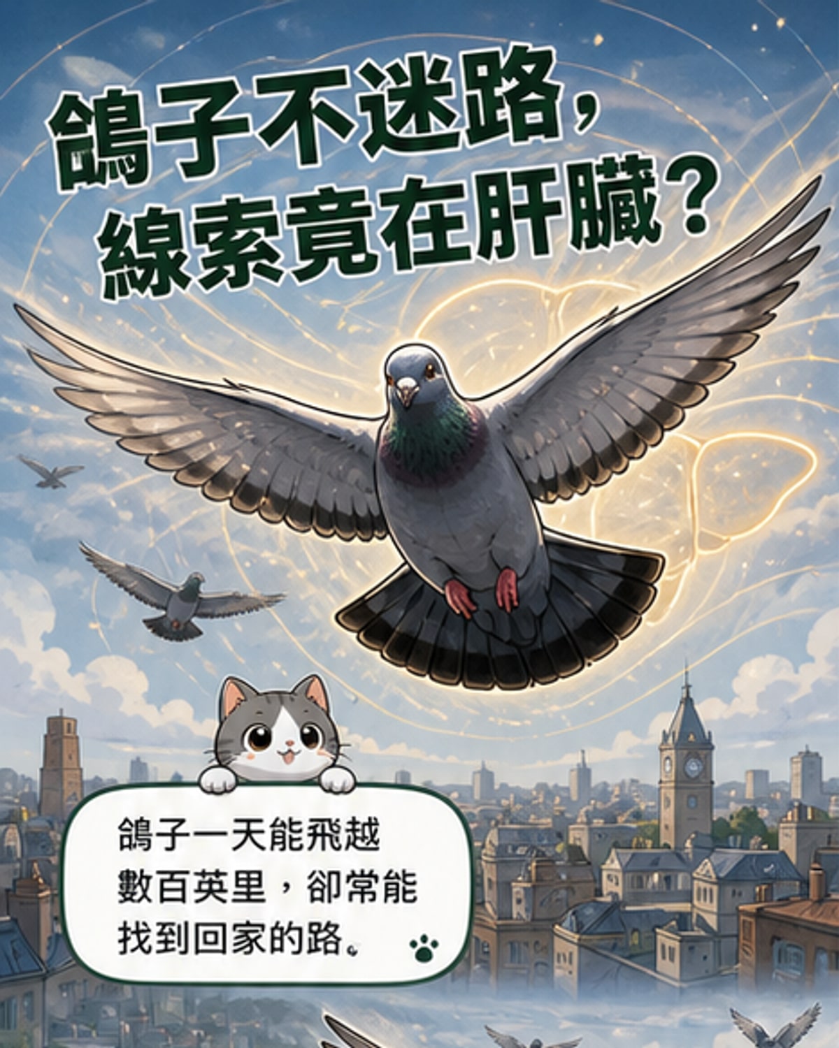 鴿子不迷路的關鍵藏在肝臟？