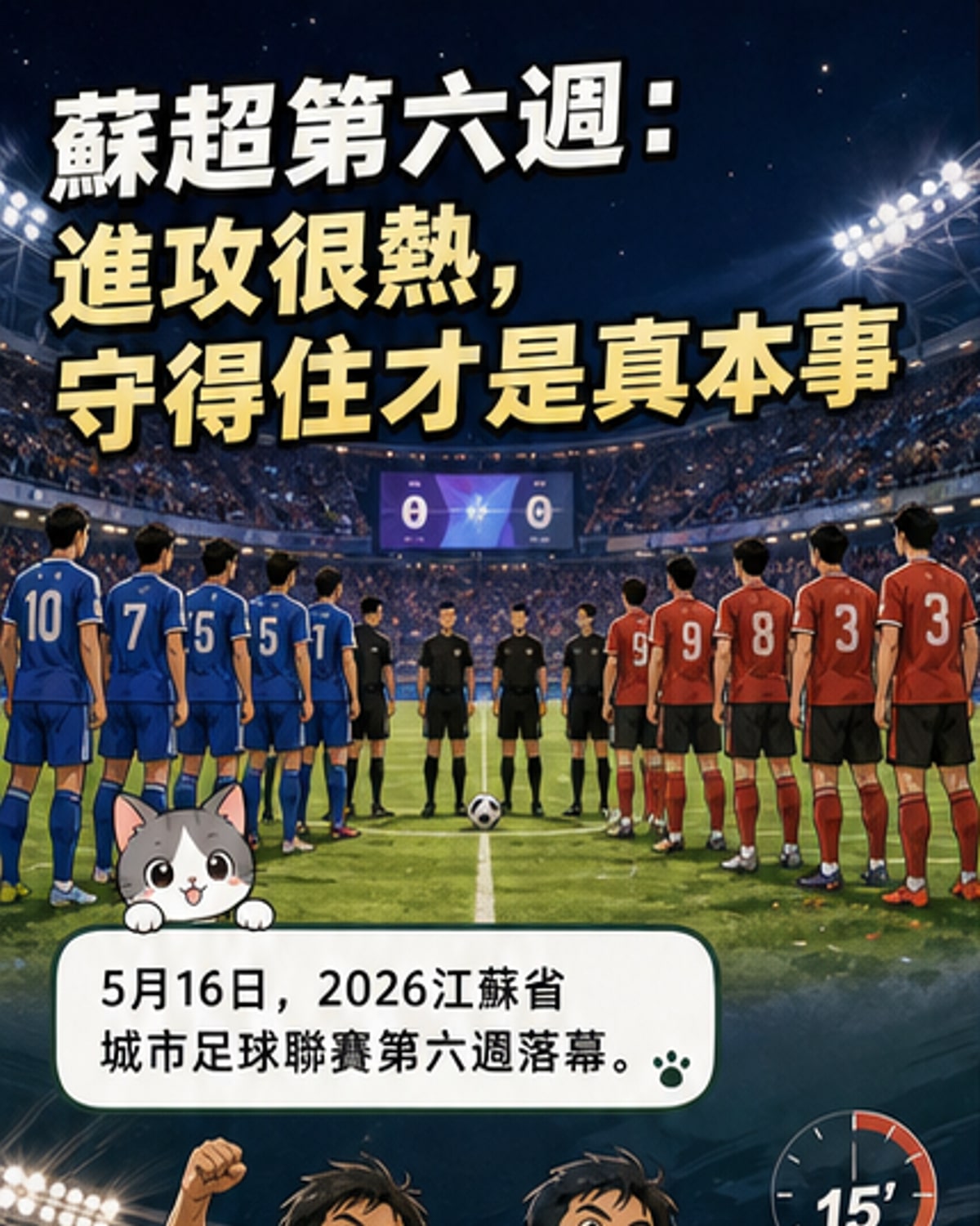 防守定乾坤，蘇超第六週戲劇不斷