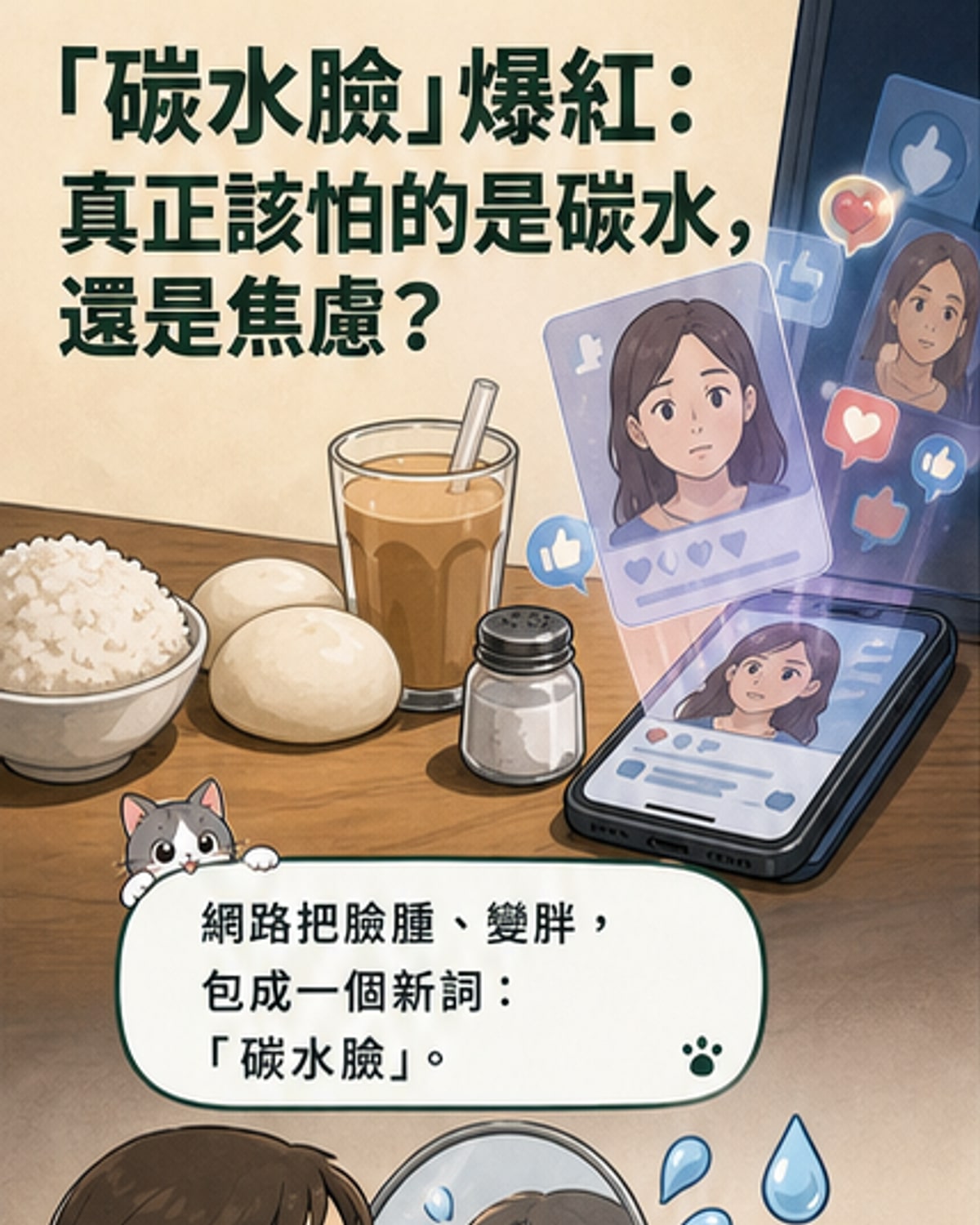 「碳水臉」是假議題？科學真相一次看