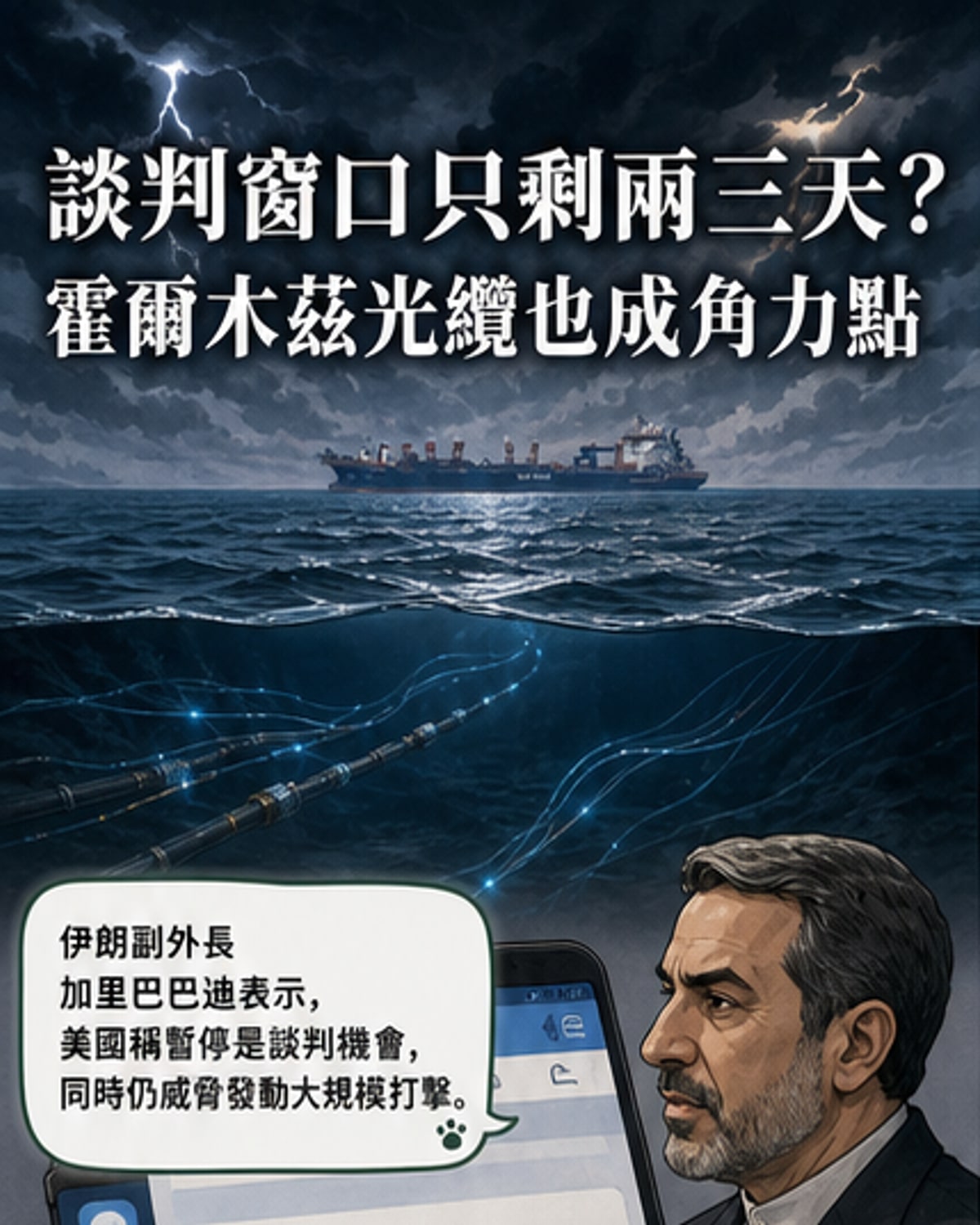 霍爾木茲海峽光纜爭端升溫