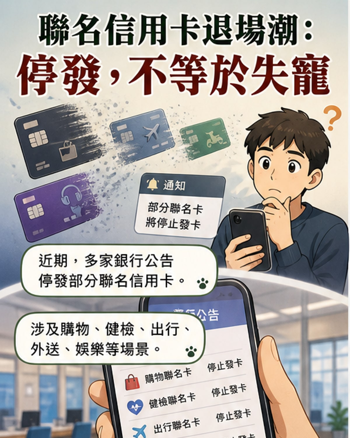 多家銀行停發聯名信用卡
