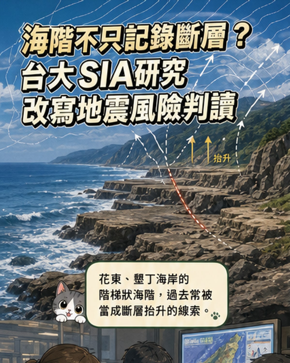台大地質新發現 震撼全球地震評估