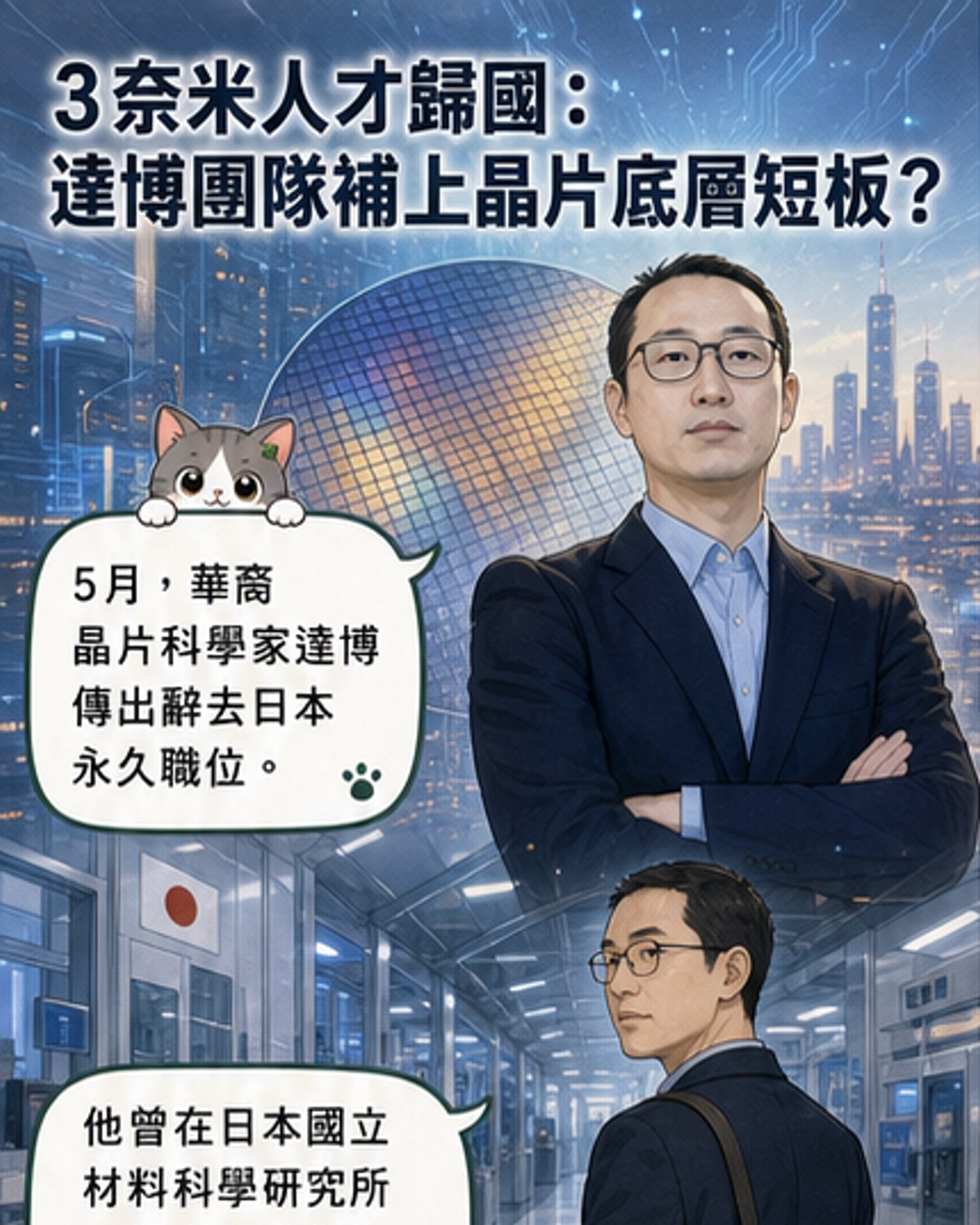 台積電3奈米核心團隊整建制返中