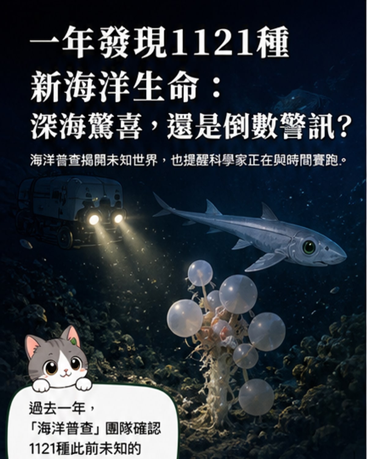 一年發現逾千新海洋物種