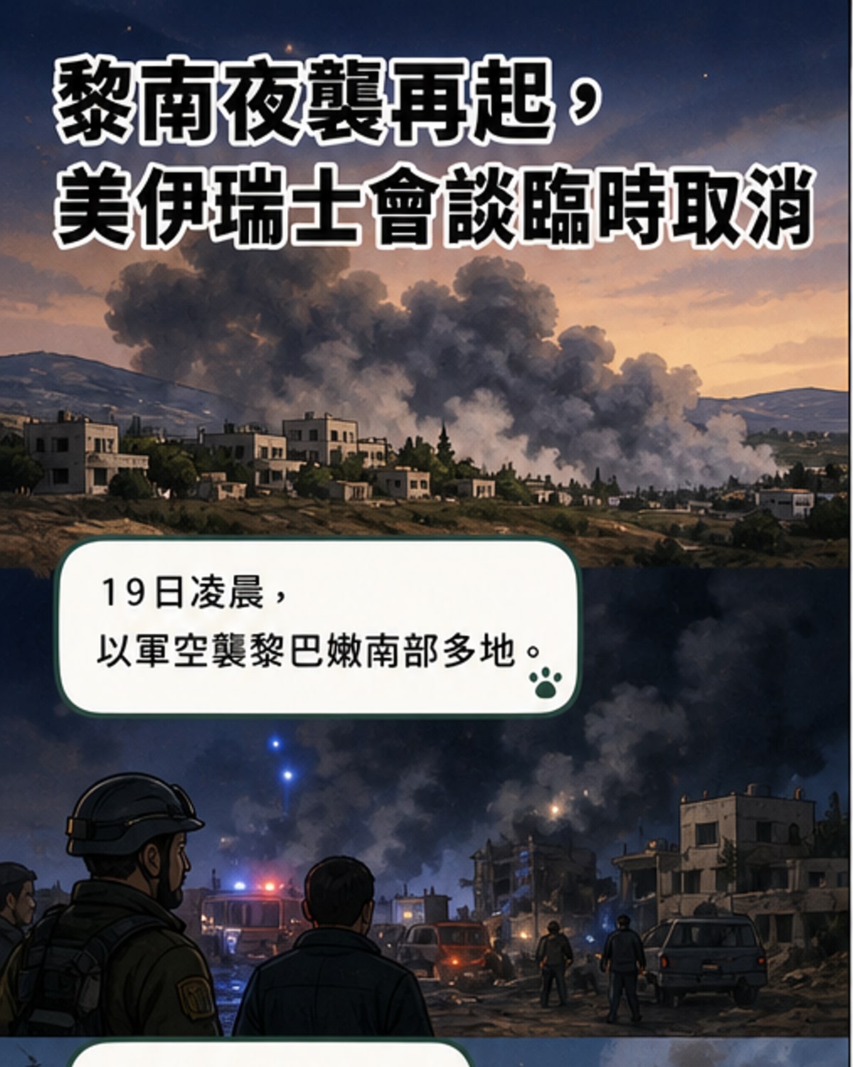 以軍再襲黎南 至少16死