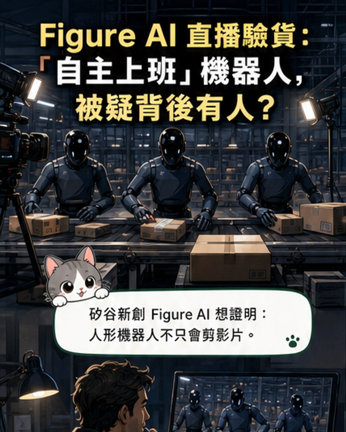 AI機器人直播翻車?人類遠控疑雲
