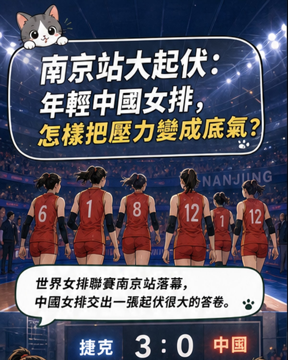 中國女排在起伏中淬鍊青春力量