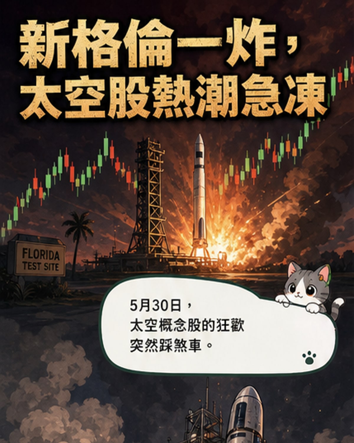 藍色起源火箭爆炸衝擊太空股