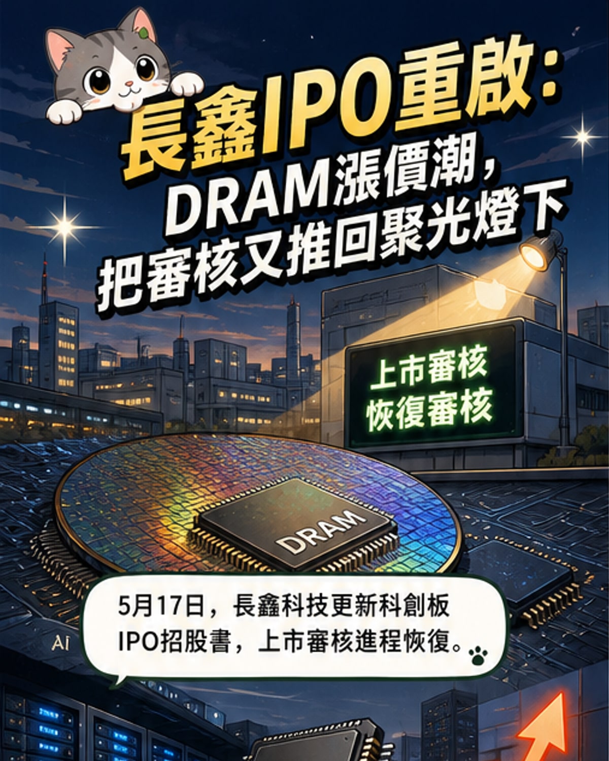 長鑫科技恢復IPO審核