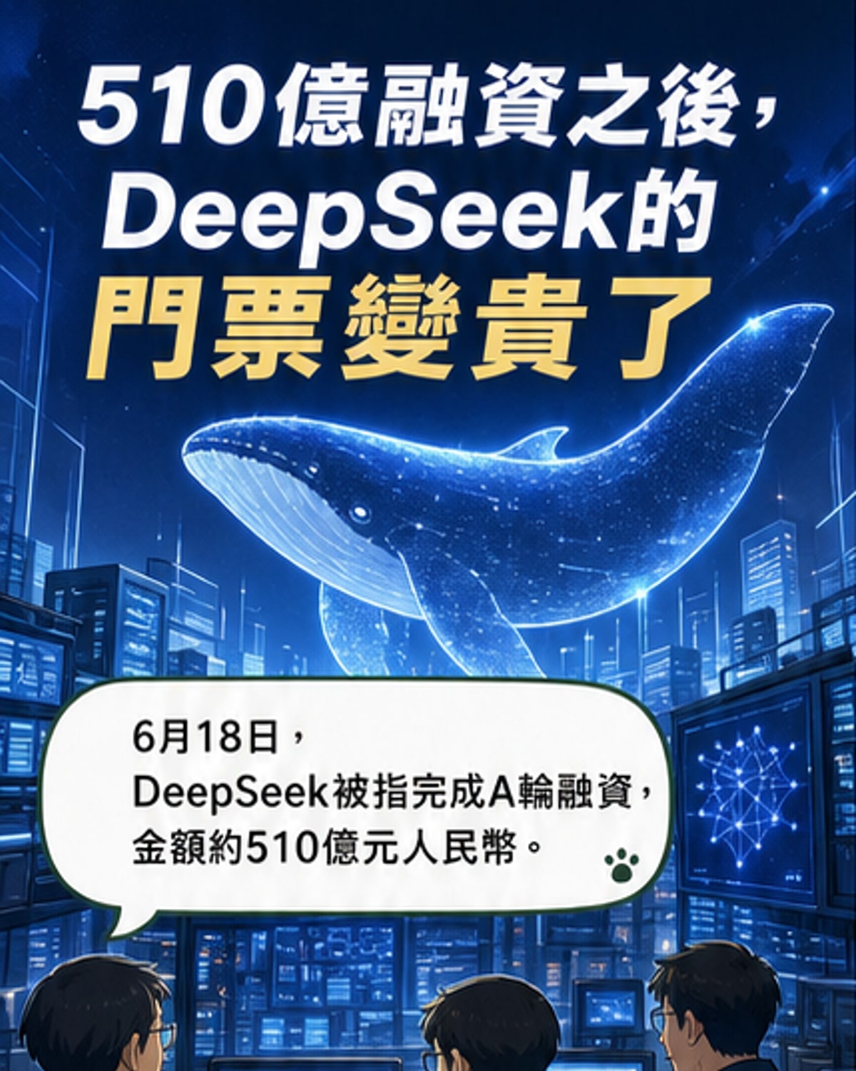 DeepSeek獲510億融資