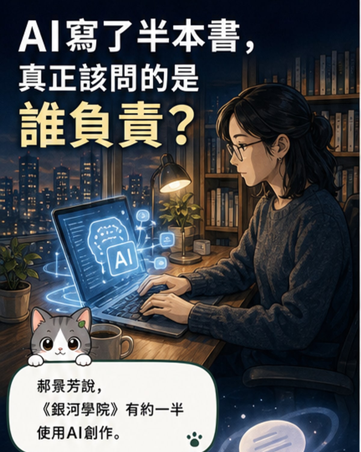 郝景芳與AI共寫小說 引發文學界辯論