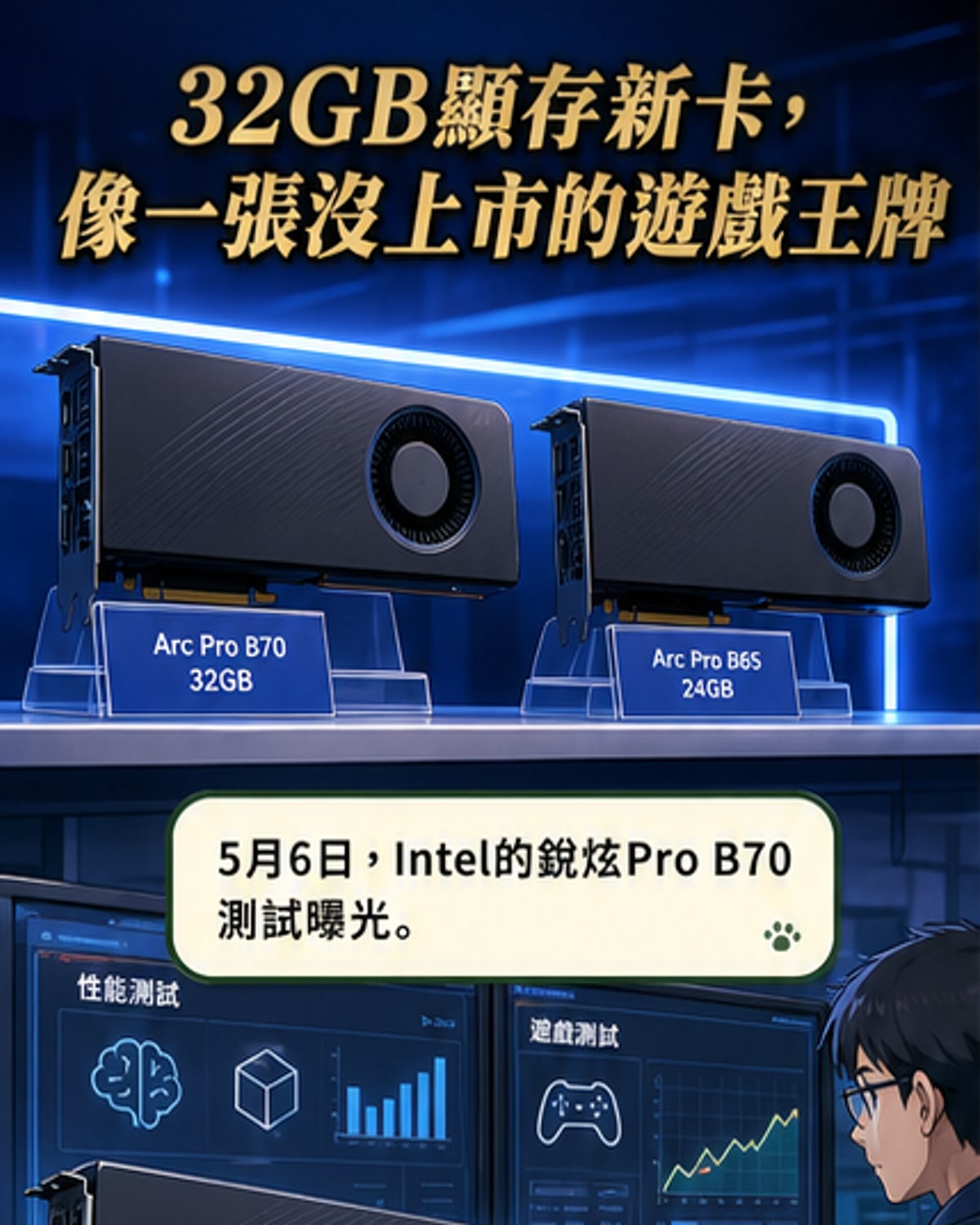 Intel新卡光追實測勝過RTX 5060 Ti