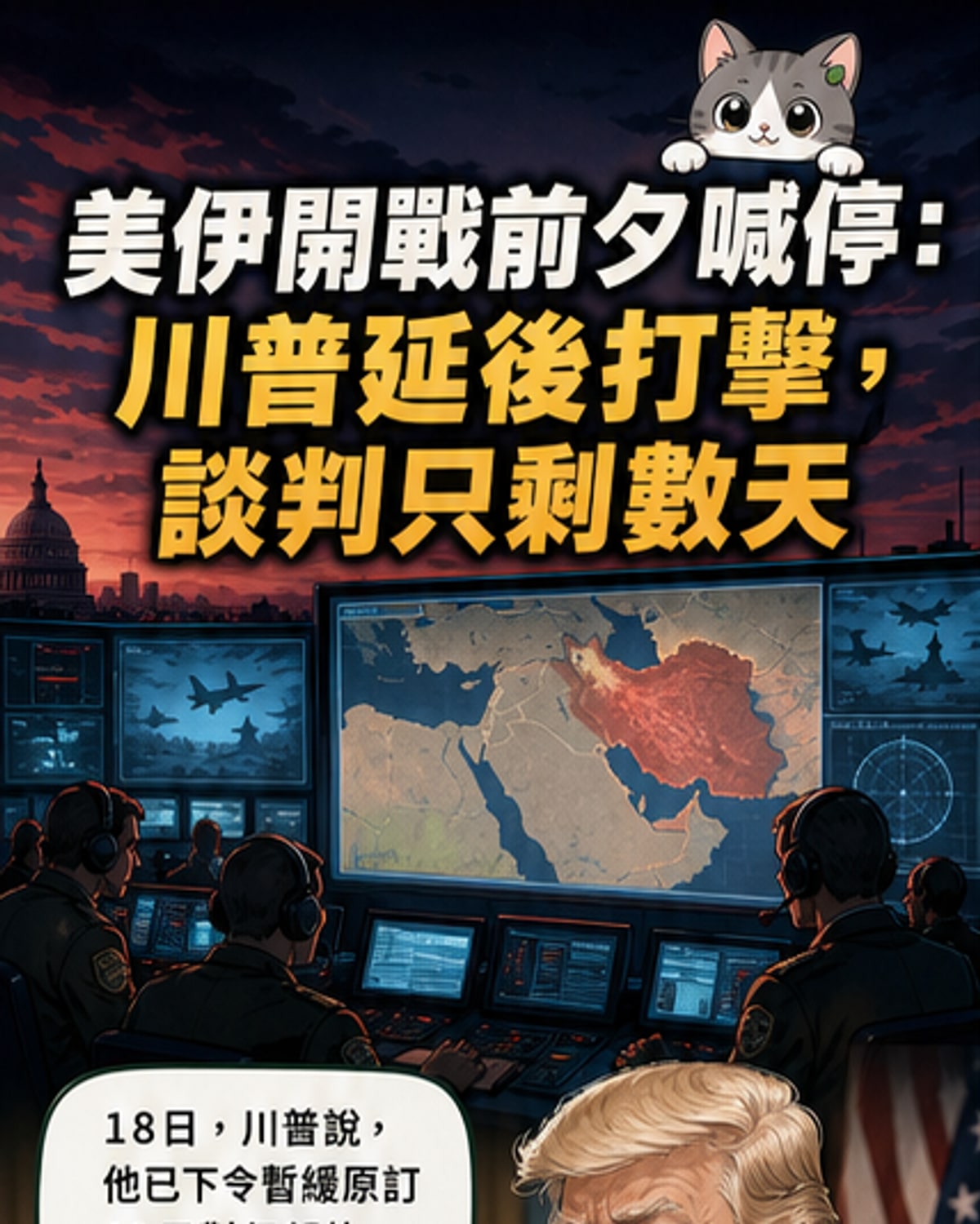 美伊緊張升溫,軍事打擊暫緩