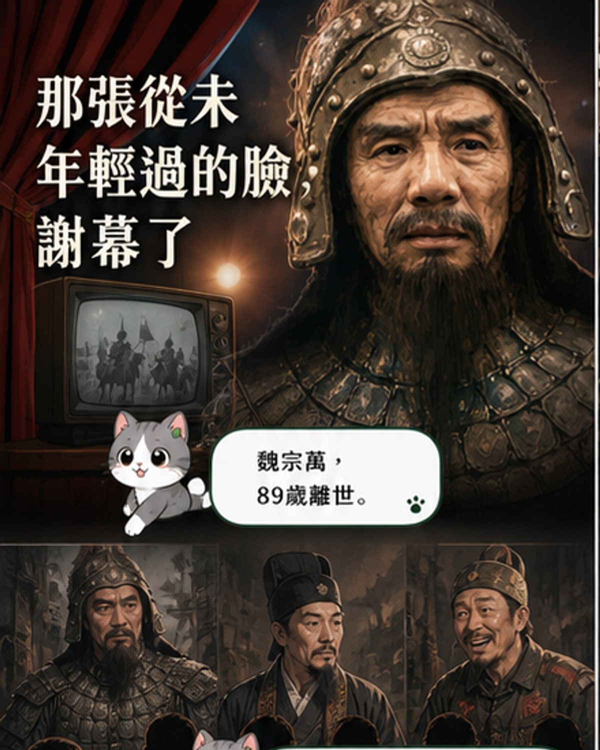 演盡亂世權謀的演員走了