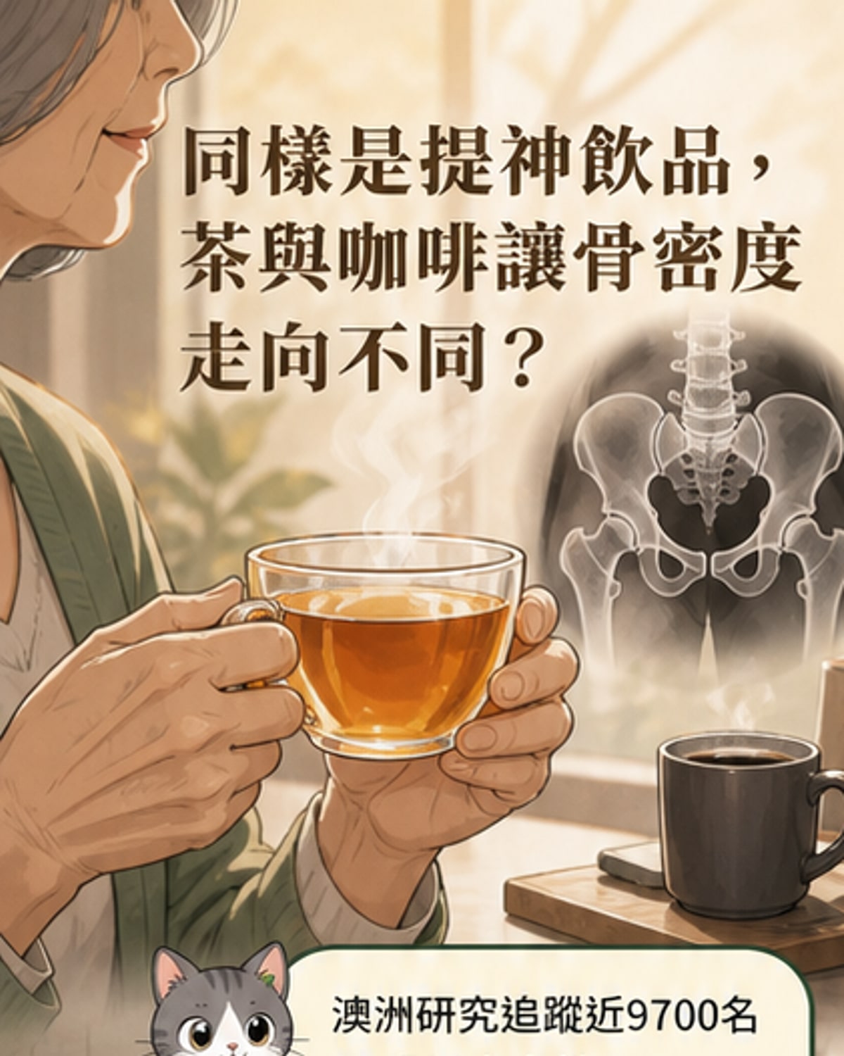 茶與咖啡對骨頭影響大不同