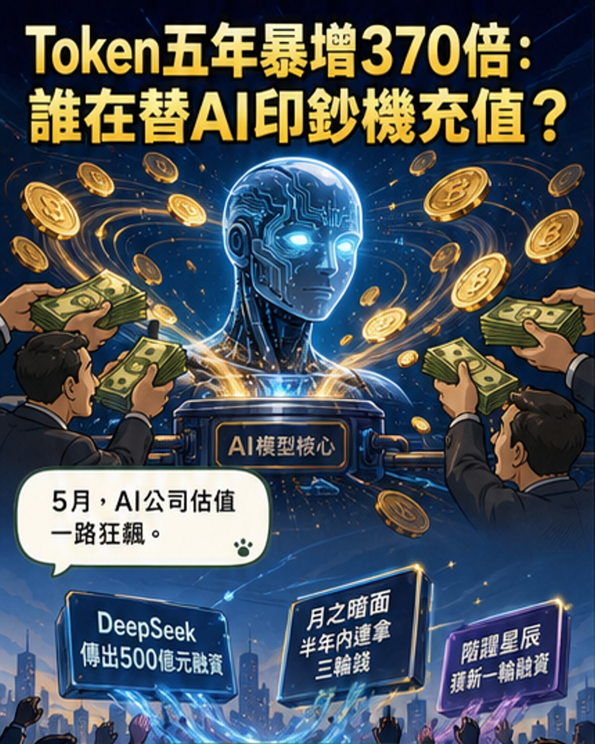 AI代幣消耗暴增370倍