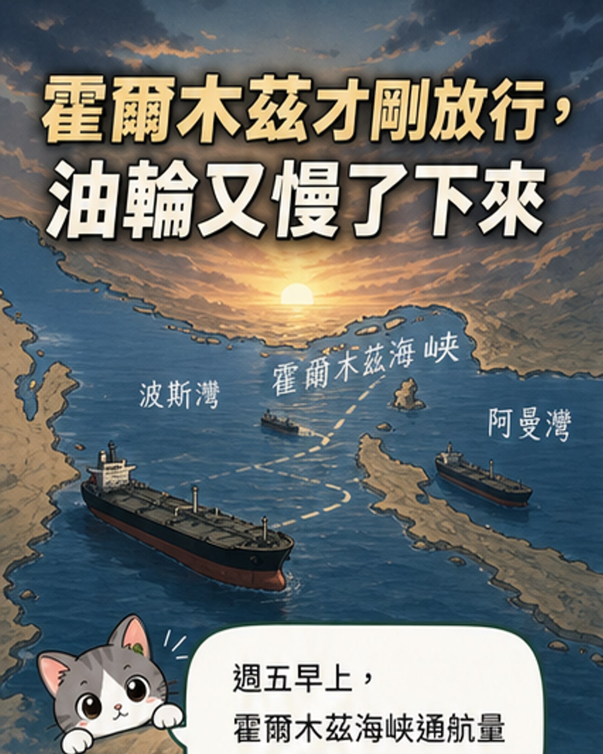 霍爾木茲海峽航運量驟降
