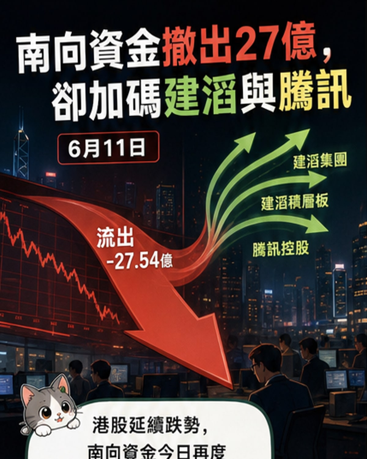 南向資金單日淨賣超27億