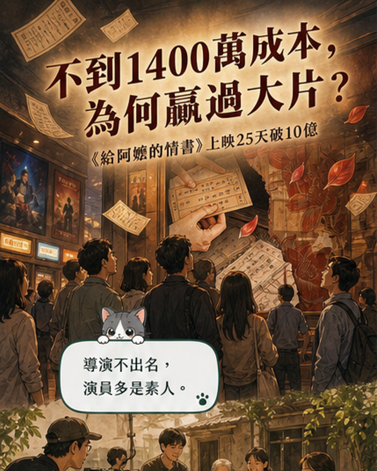 素人演員電影破10億票房
