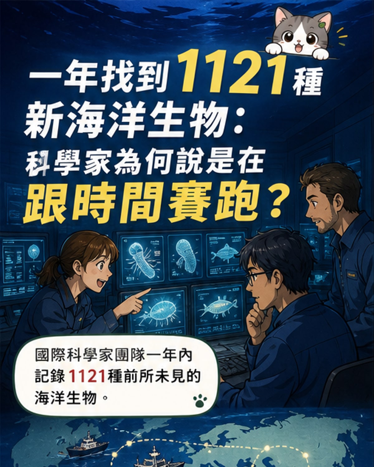 一年發現1121種新海洋物種