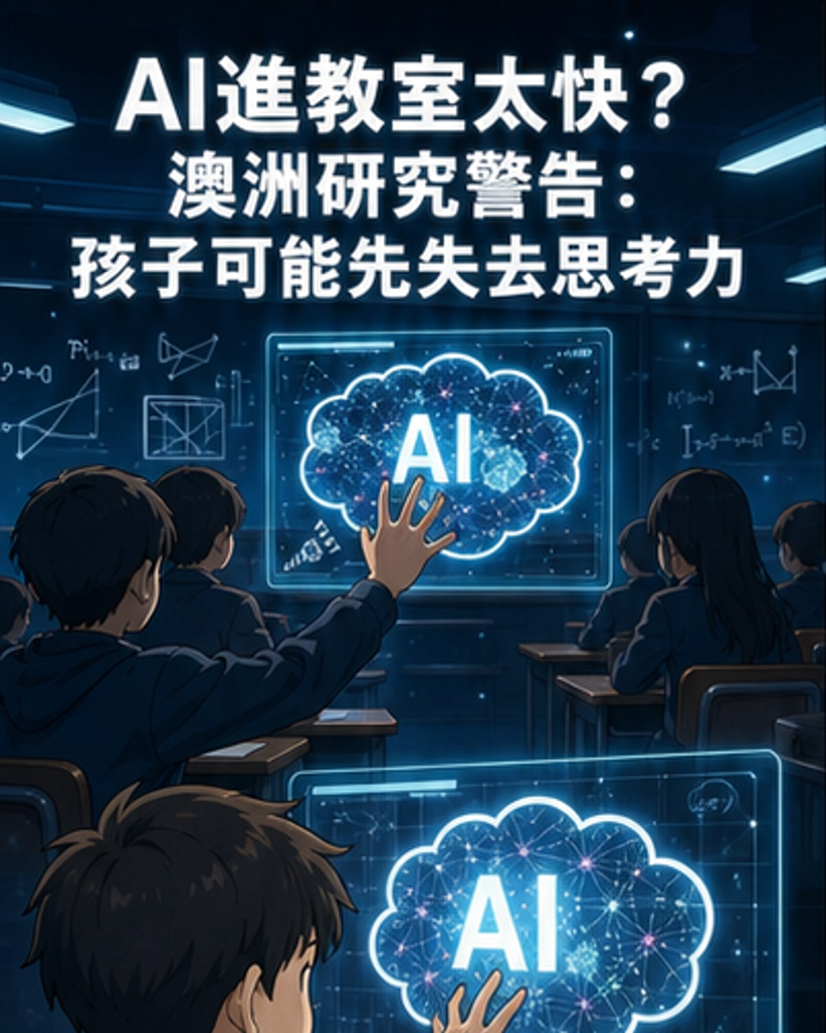 AI過度使用恐傷學童思考力