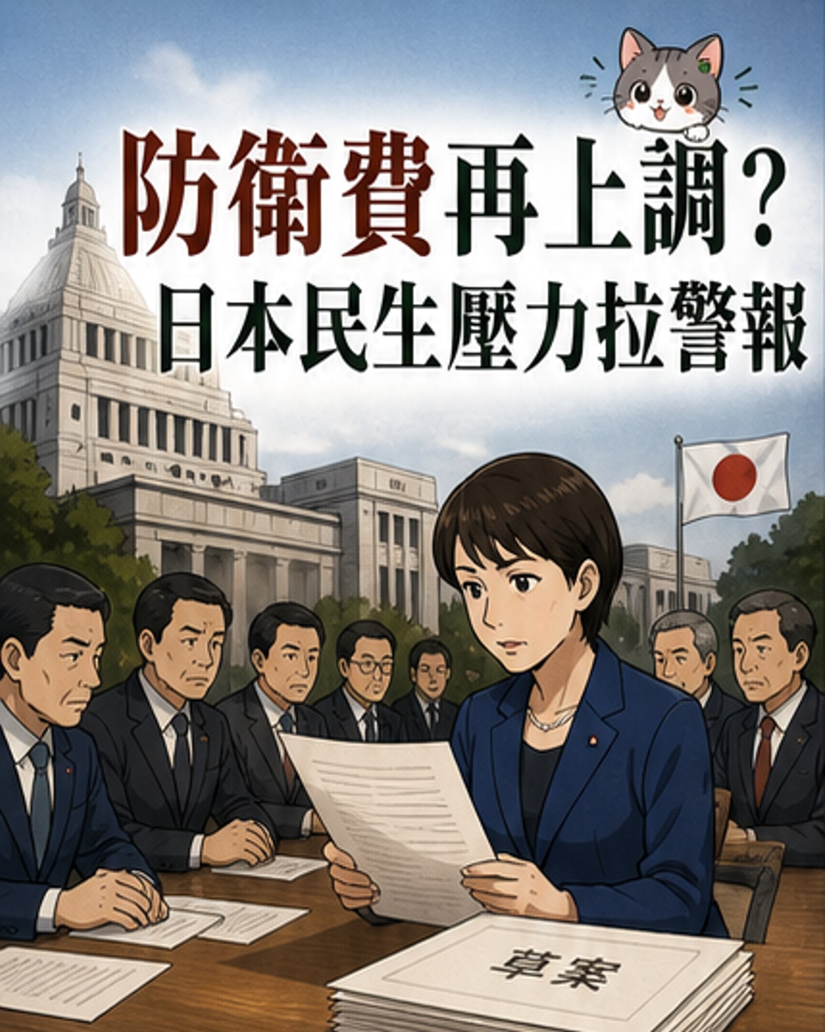 自民黨擬提議大幅提高國防預算