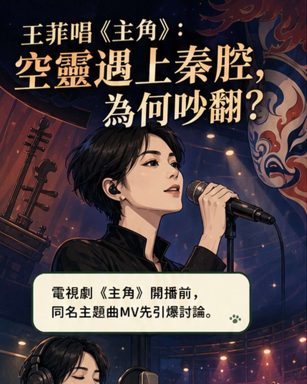 王菲獻唱《主角》主題曲融合秦腔引熱議