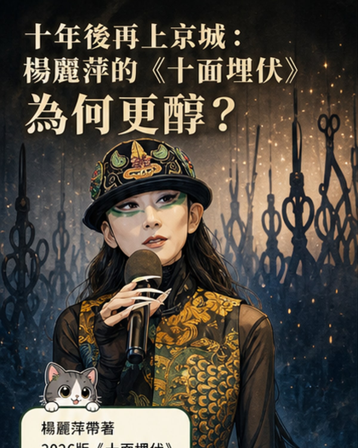 《十面埋伏》2026新演,剪刀懸頂再現東方張力